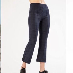 Ona By Yoon Chung Madison Flare In Navy Pull-On Contemporary Pants Event Office